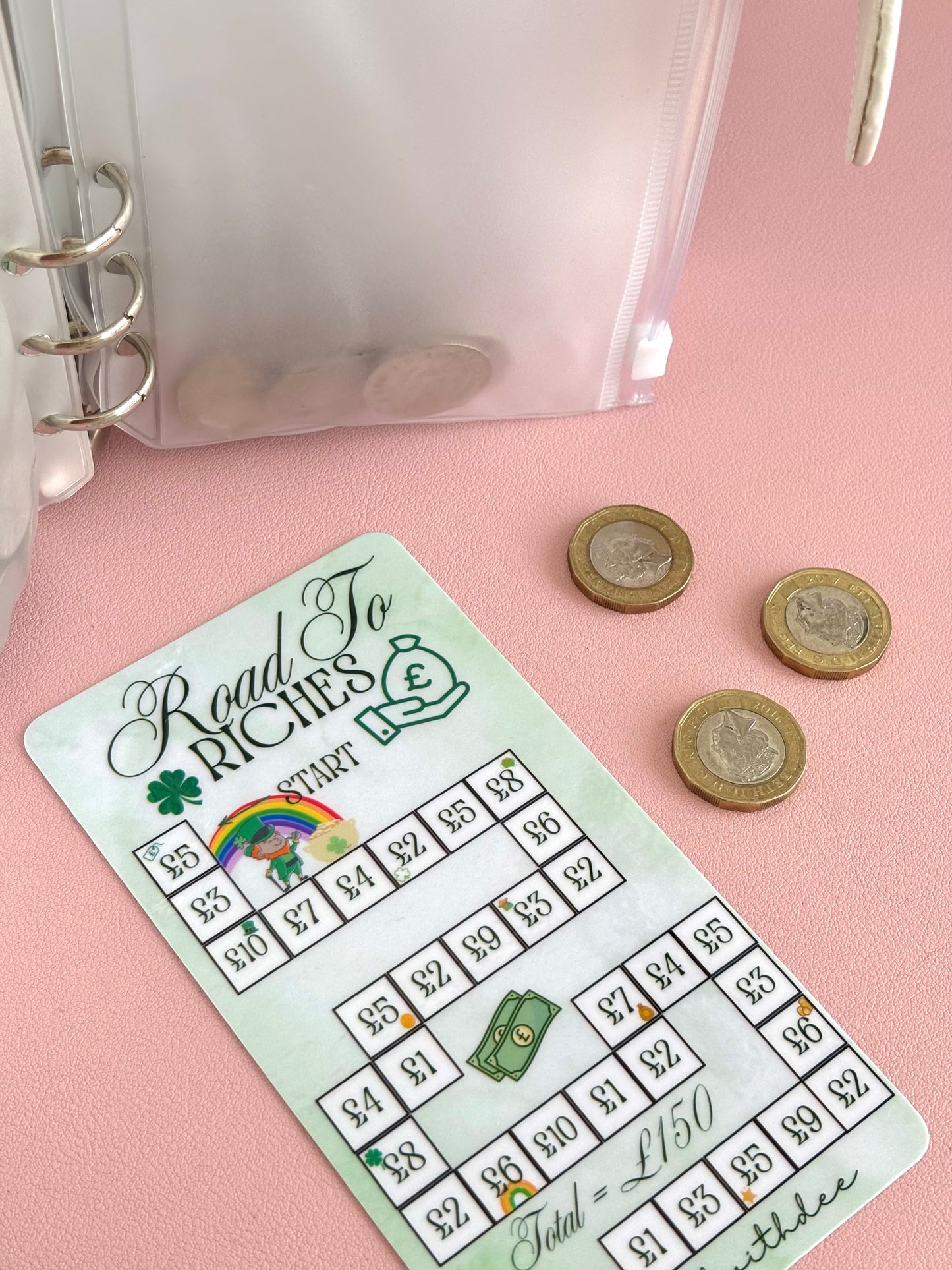 Road to Riches (Save £150!) - Laminated savings tracker
