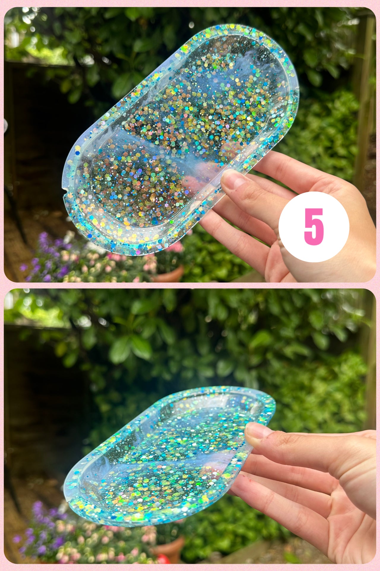 Handmade Resin Coin Tray