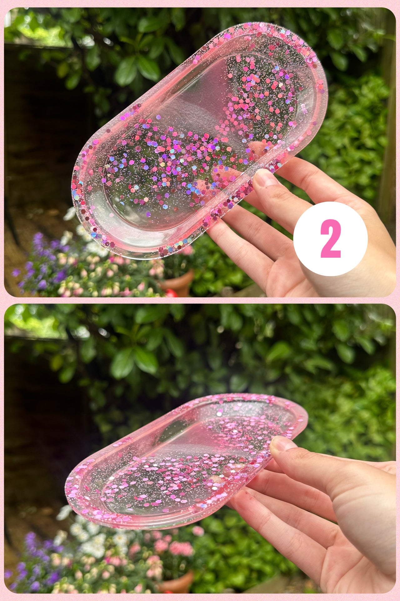 Handmade Resin Coin Tray