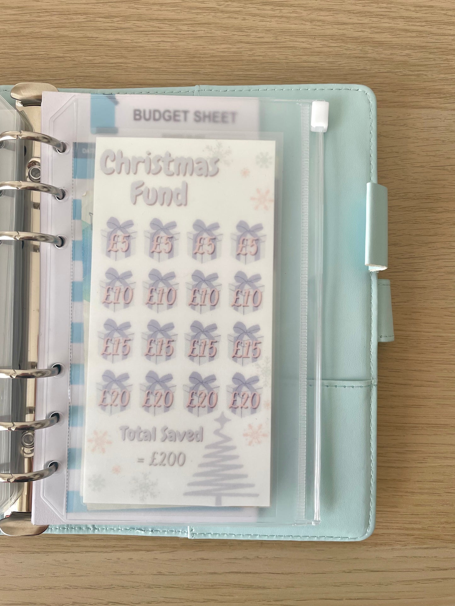 Christmas Fund Laminated Tracker