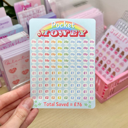 Rainbow Pocket Money Tin Sticker