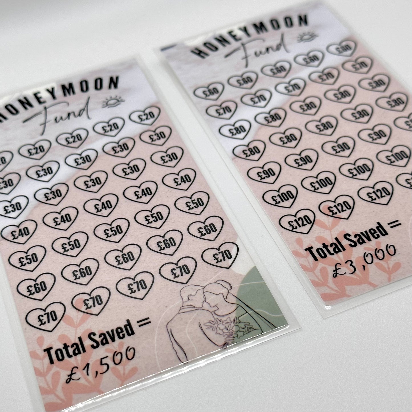 Honeymoon Fund - Laminated Savings Tracker