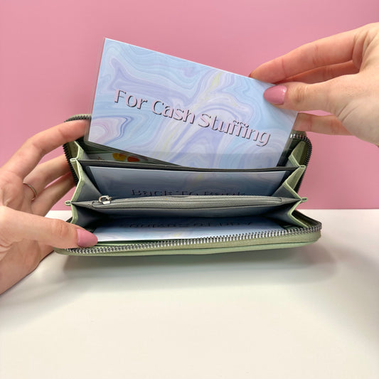 Cash Stuffer Set - Marble Laminated Wallet Inserts (Set of 3)