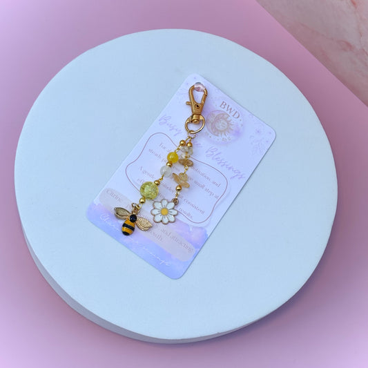 Busy Bee Blessings - Citrine abundance charm