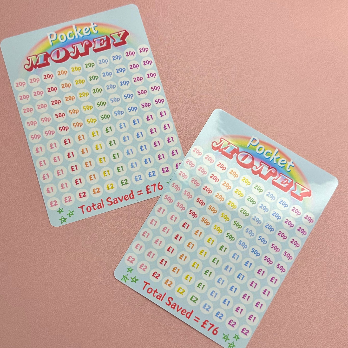 Rainbow Pocket Money Tin Sticker