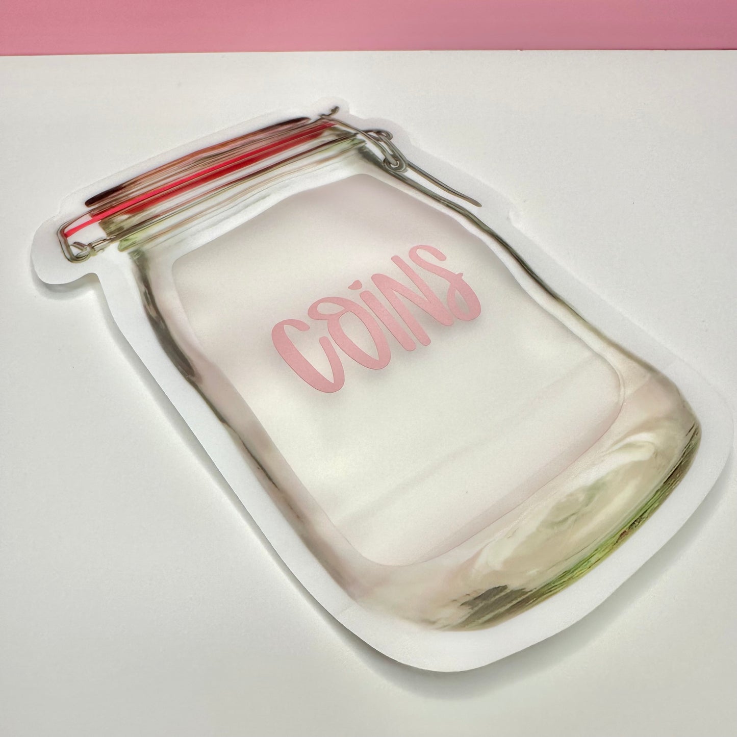 Small Pink Zip Lock Coin Pouch
