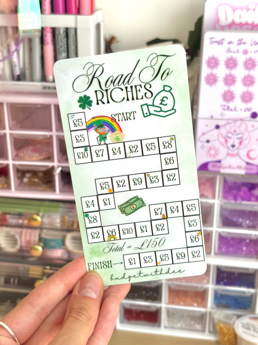 Road to Riches (Save £150!) - Laminated savings tracker