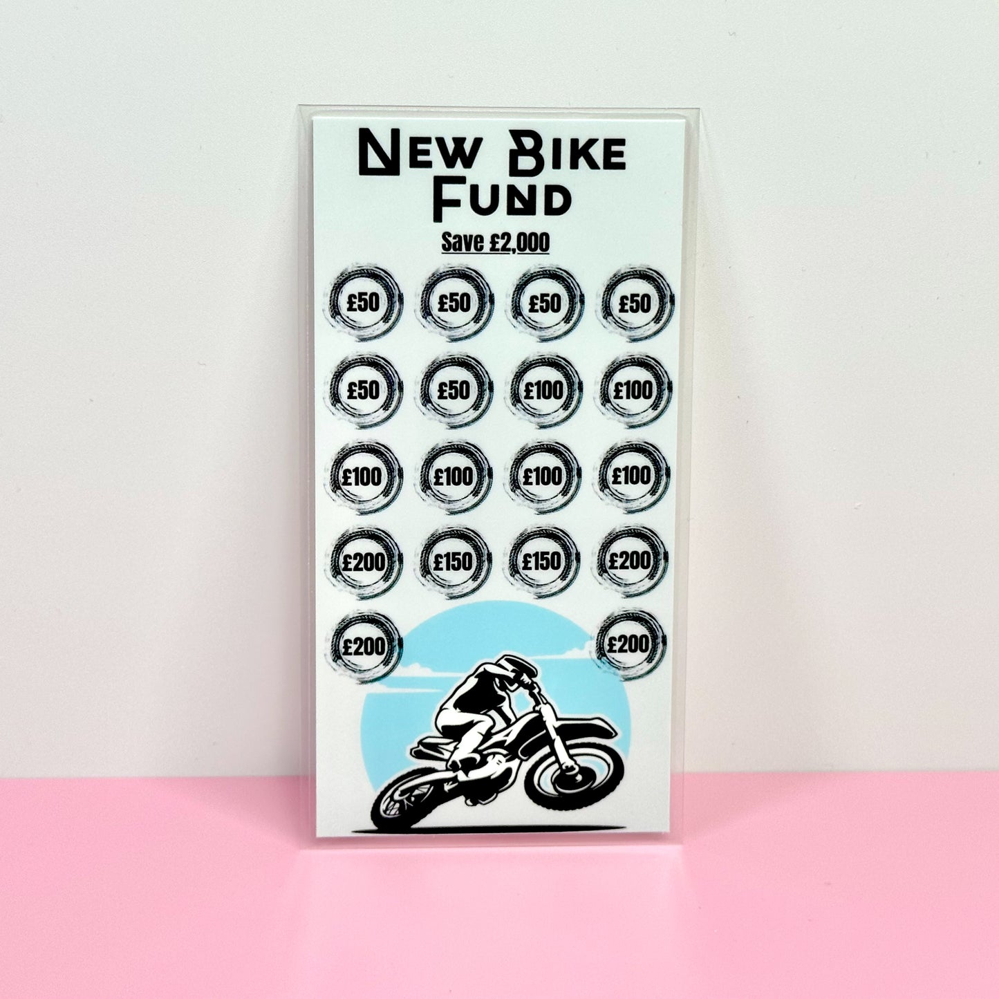 New Bike Fund - Laminated Savings Tracker