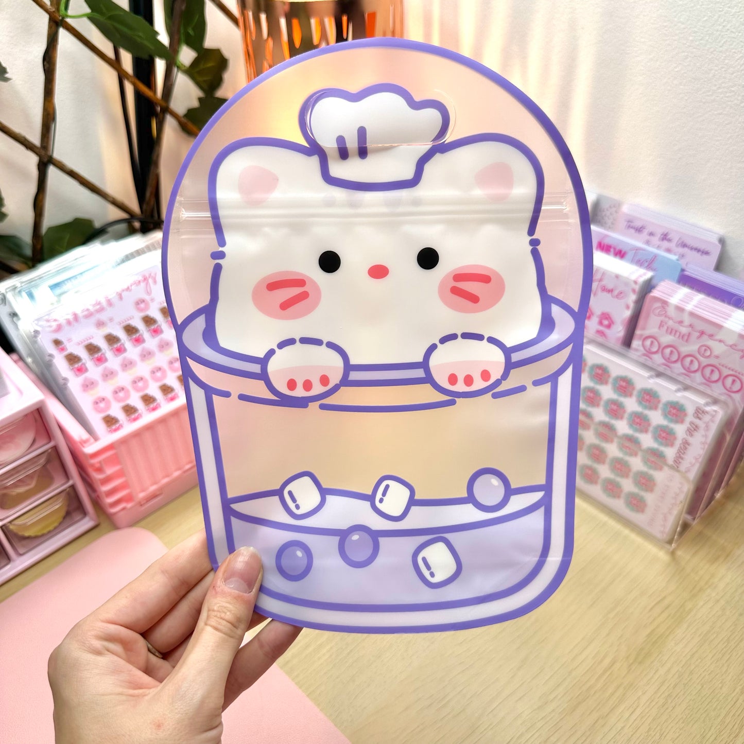 Cute Boba - Large Coin Pouch