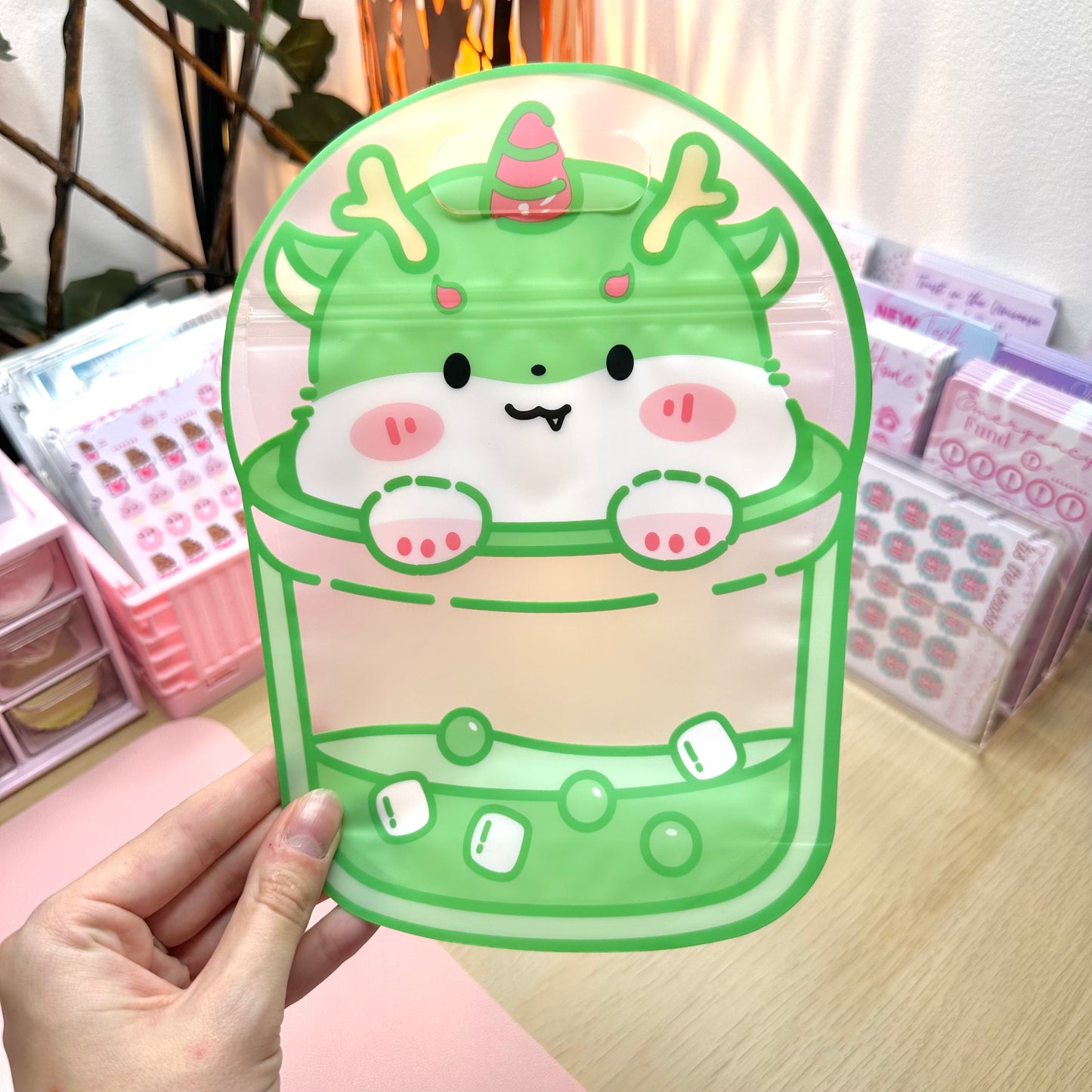 Cute Boba - Large Coin Pouch