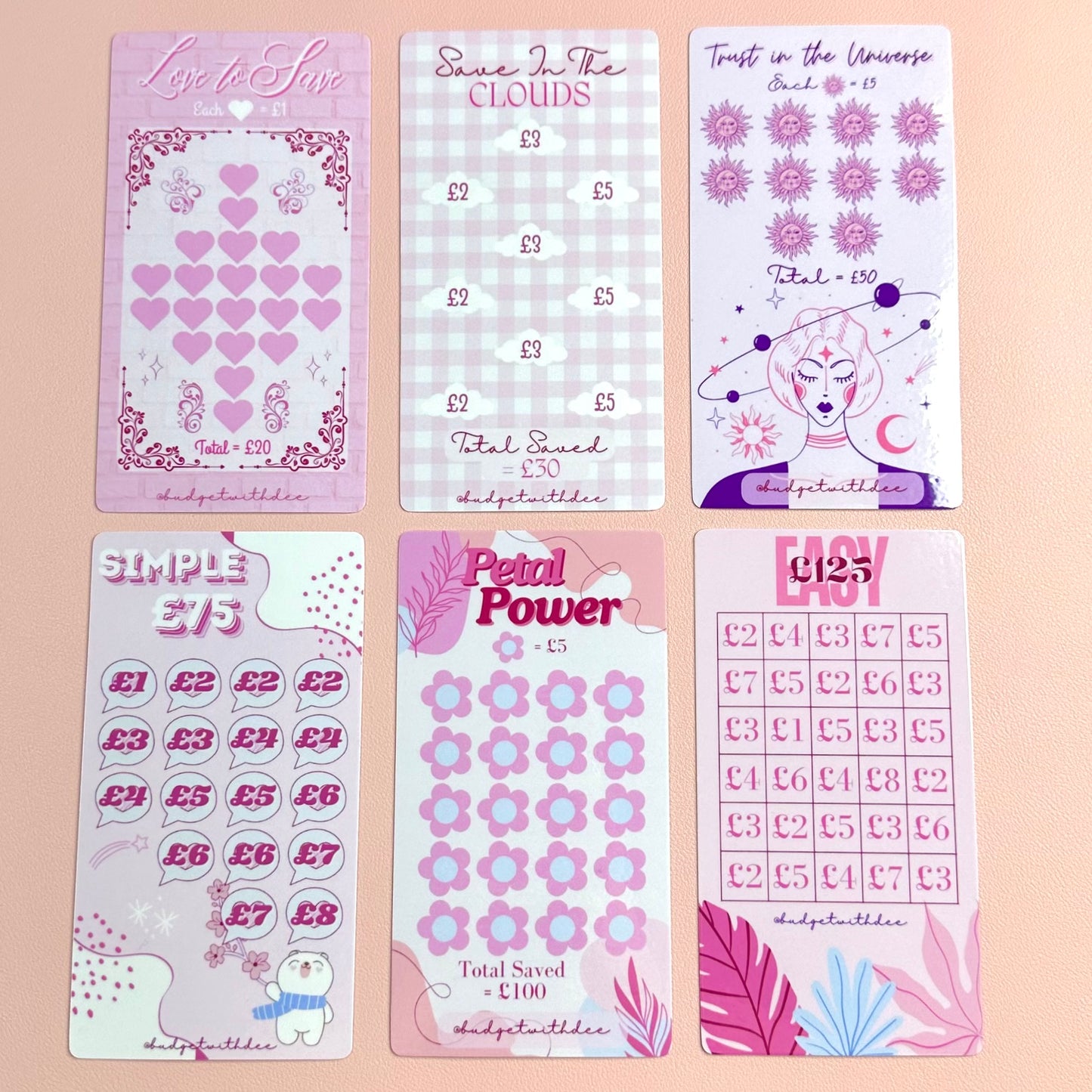 Small Steps, Big Savings - Pink Mini Challenges Bundle Set