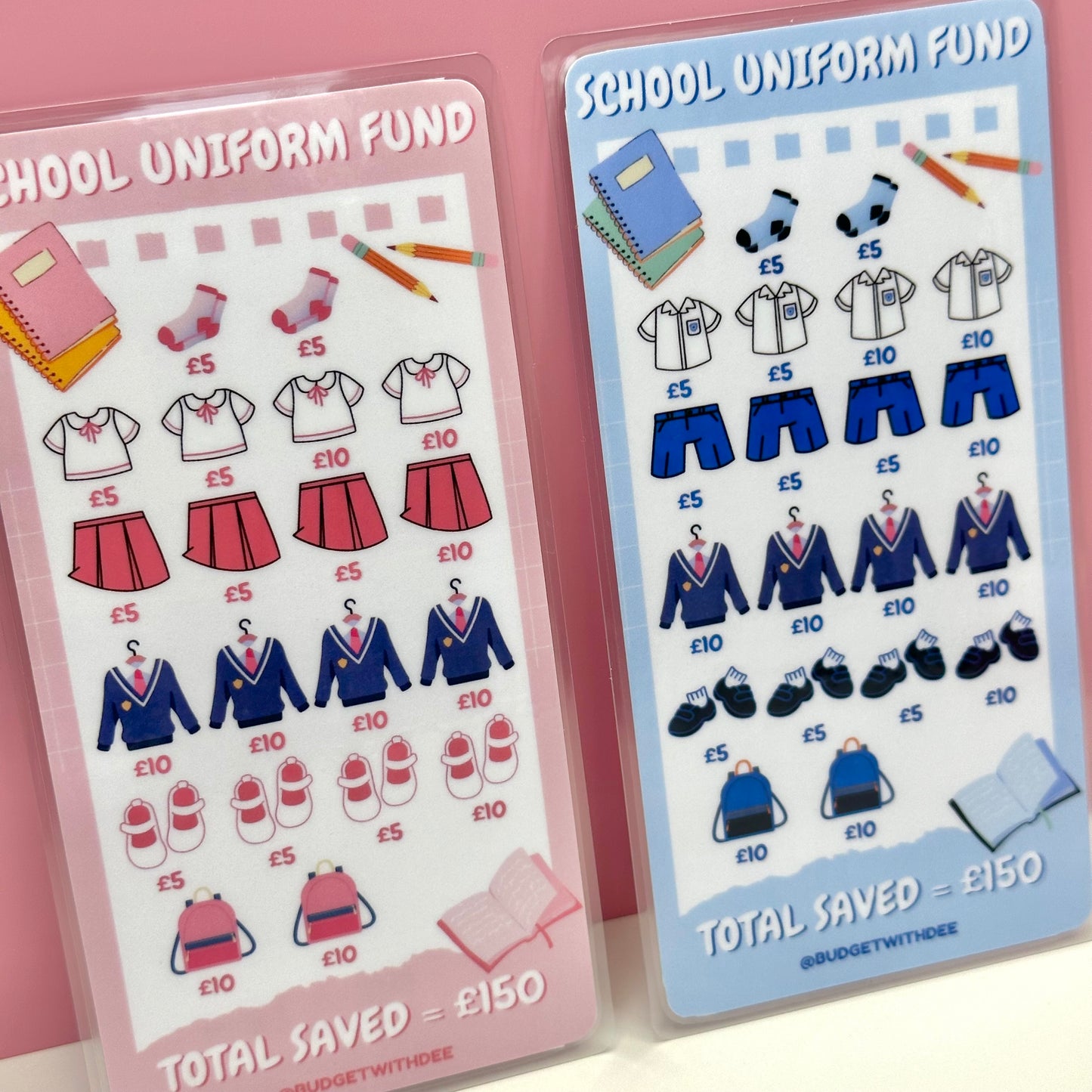 School Uniform Fund - Laminated Savings Challenge Tracker