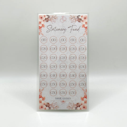 Stationery Fund - Laminated Savings Tracker