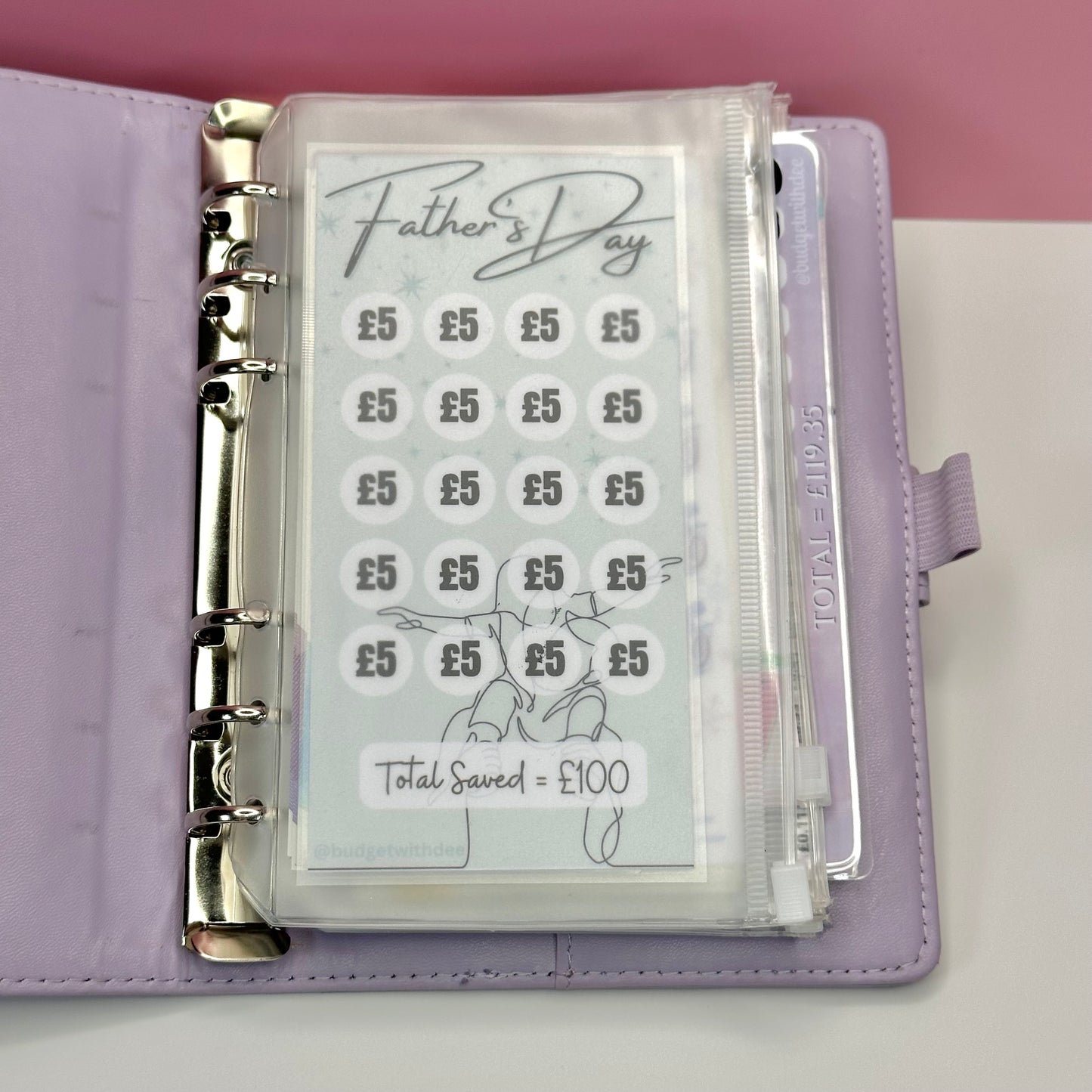 Father's Day - Laminated Savings Challenge Tracker – budgetwithdee