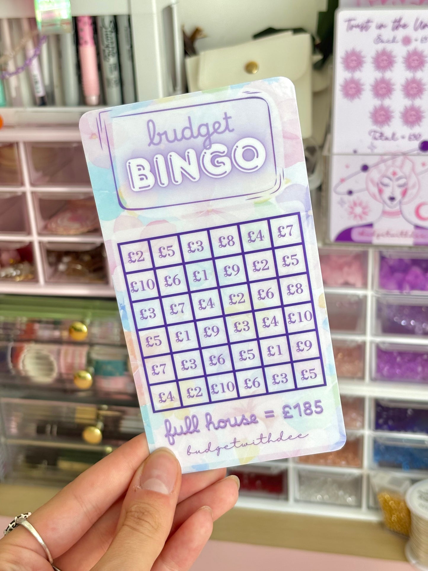 Budget Bingo (Save £185!) - Laminated Savings Tracker