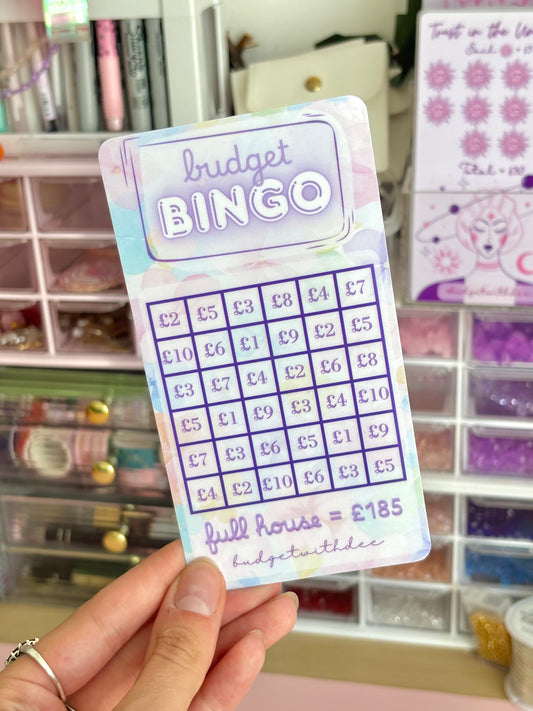 Budget Bingo (Save £185!) - Laminated Savings Tracker