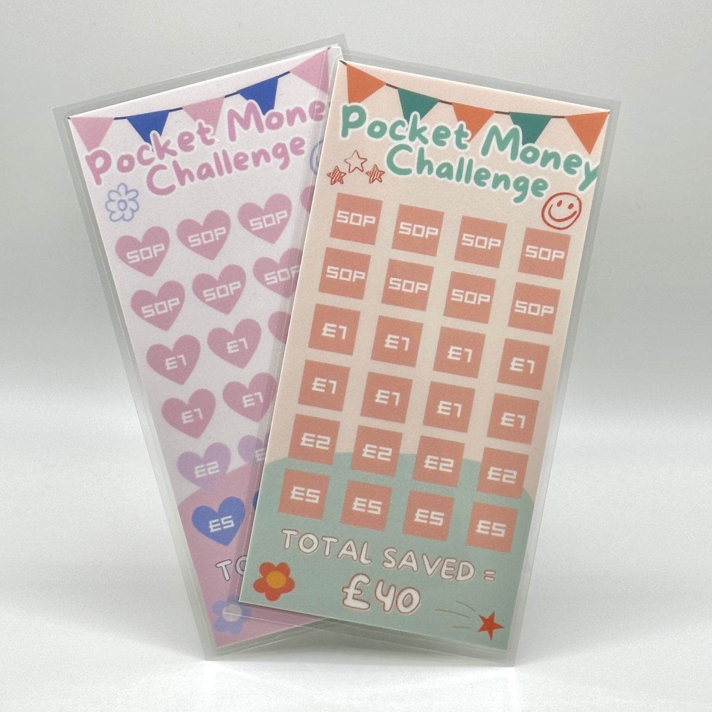 Pocket Money Challenge - Save £40! Children's Laminated Savings Challenge