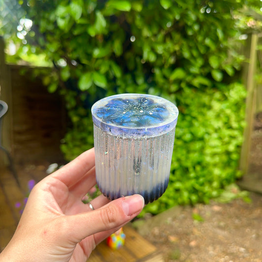 Dark Storm - Handmade Resin Coin Pot With Lid