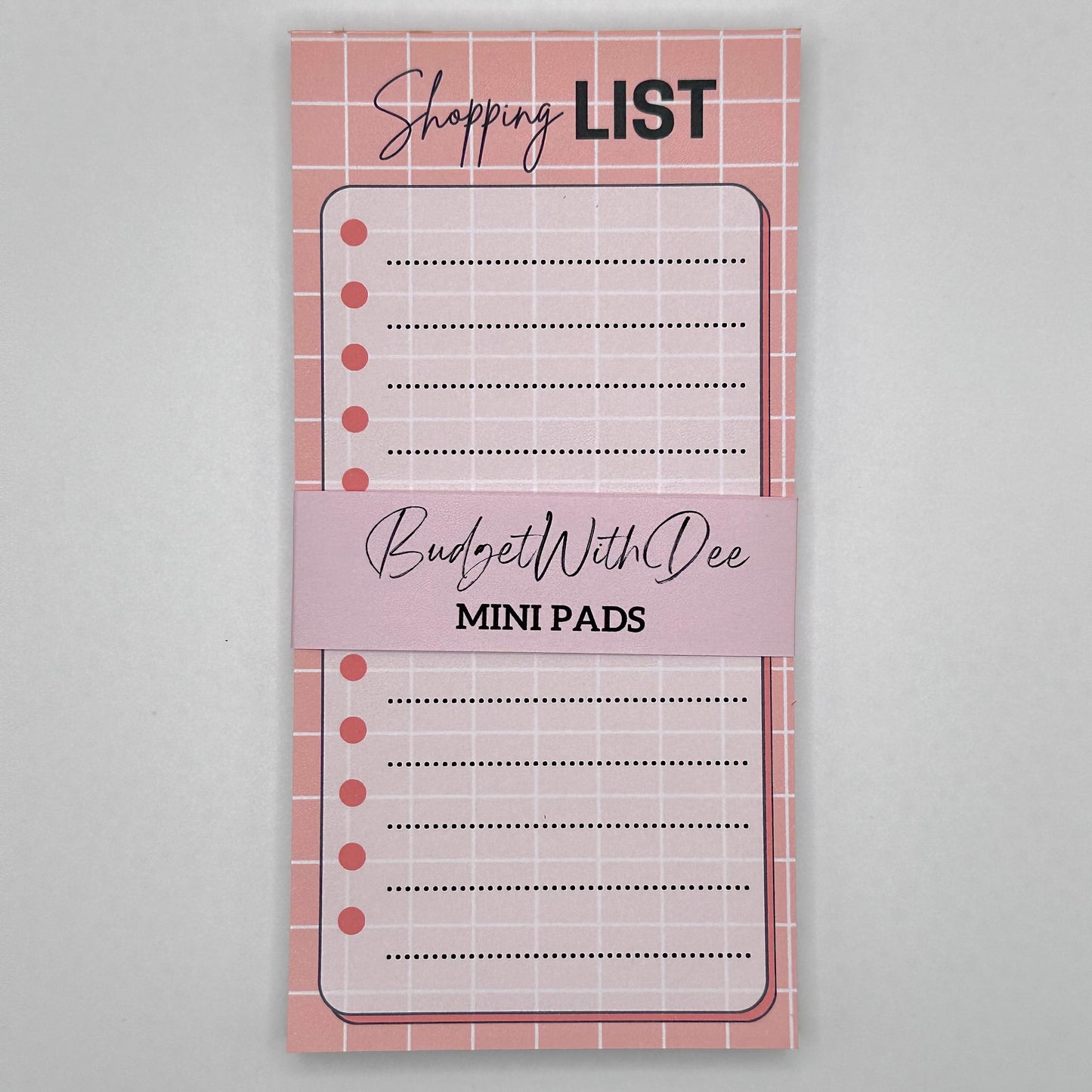 Shopping List Tear Off Notepad