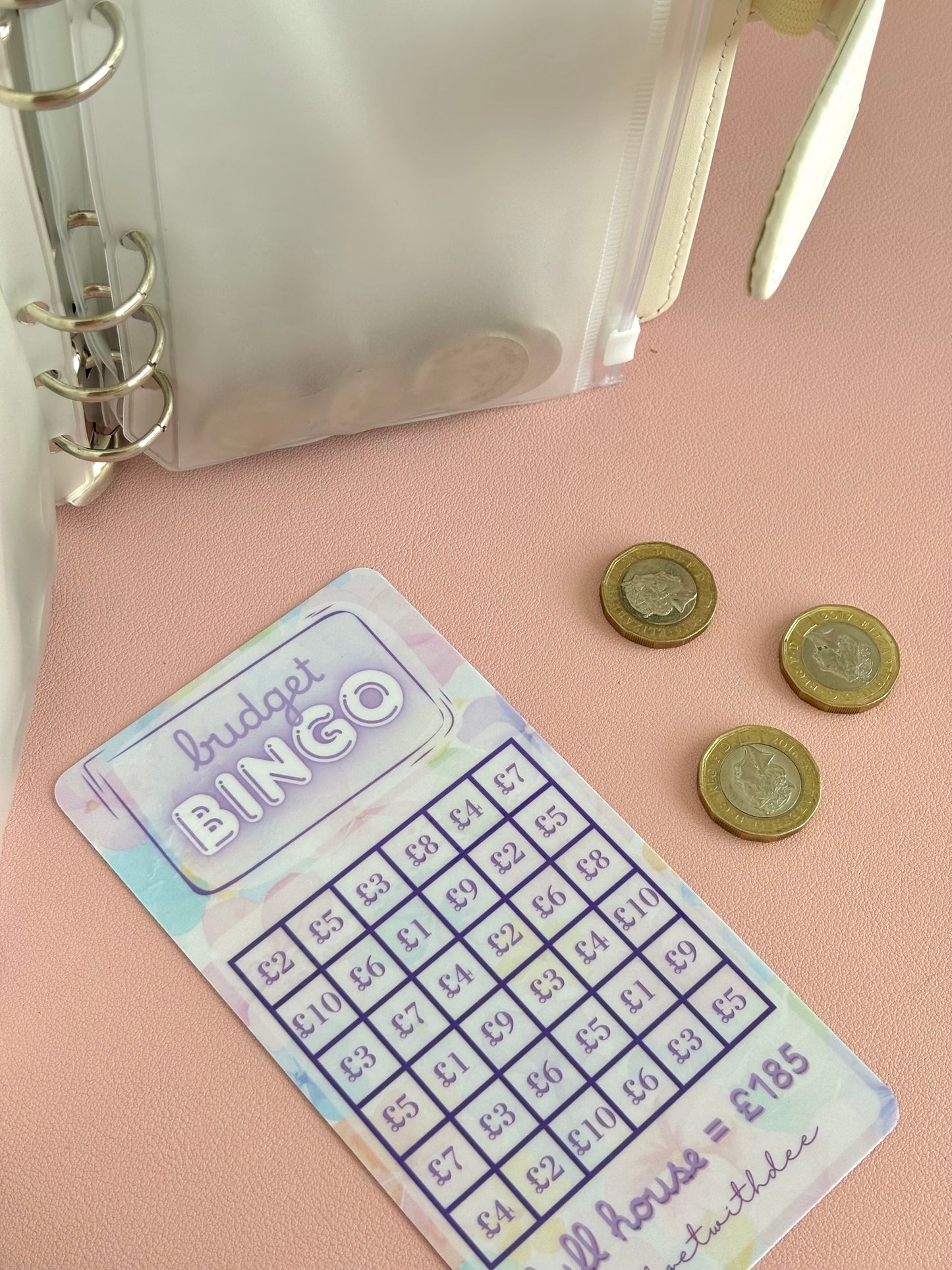 Budget Bingo (Save £185!) - Laminated Savings Tracker
