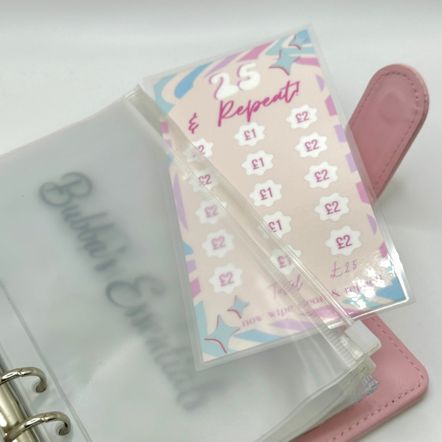 £25 & Repeat! Laminated Savings Tracker