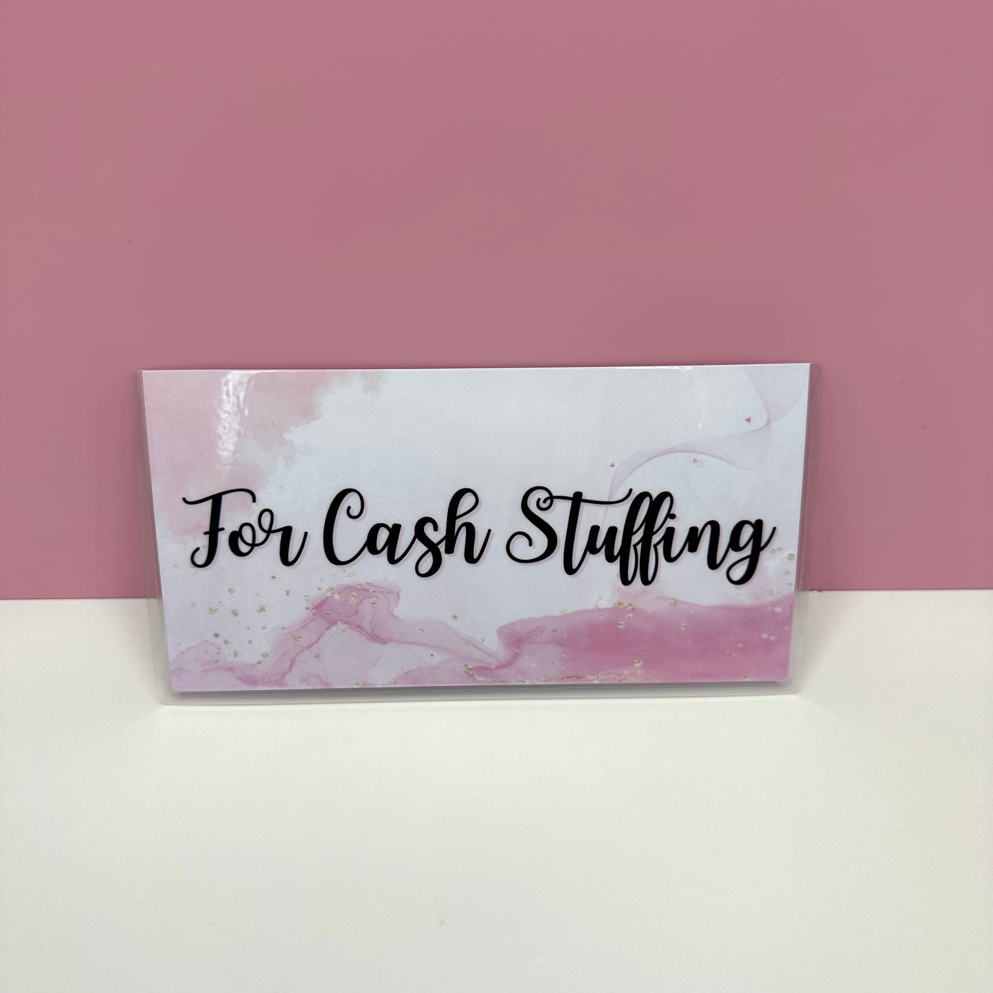 Cash Stuffer Set - Pink Laminated Wallet Inserts (Set of 3)