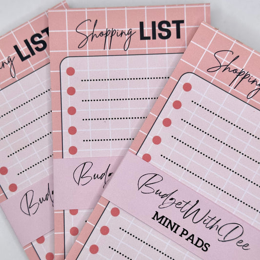 Shopping List Tear Off Notepad