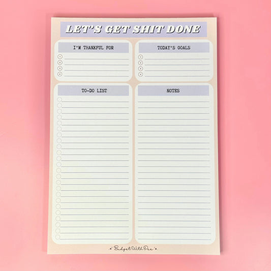 Get Sh*t Done - A4 Handmade Notepad