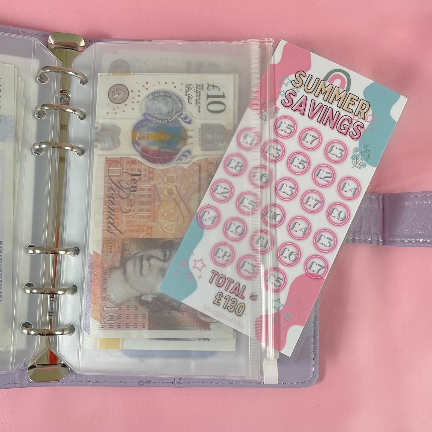 Summer Savings Challenge - Save £130! | Laminated Savings Tracker