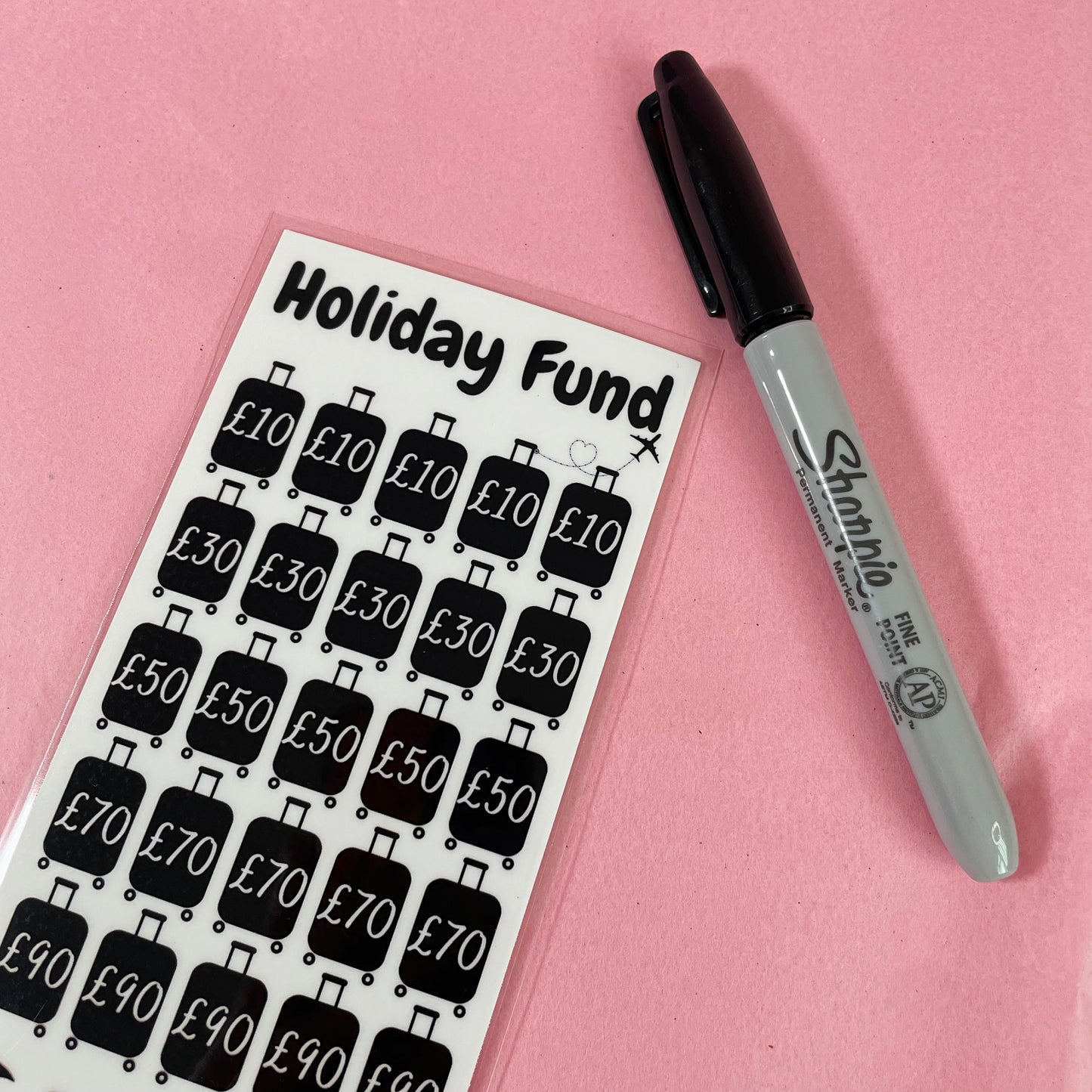 Holiday Fund Laminated Savings Challenge