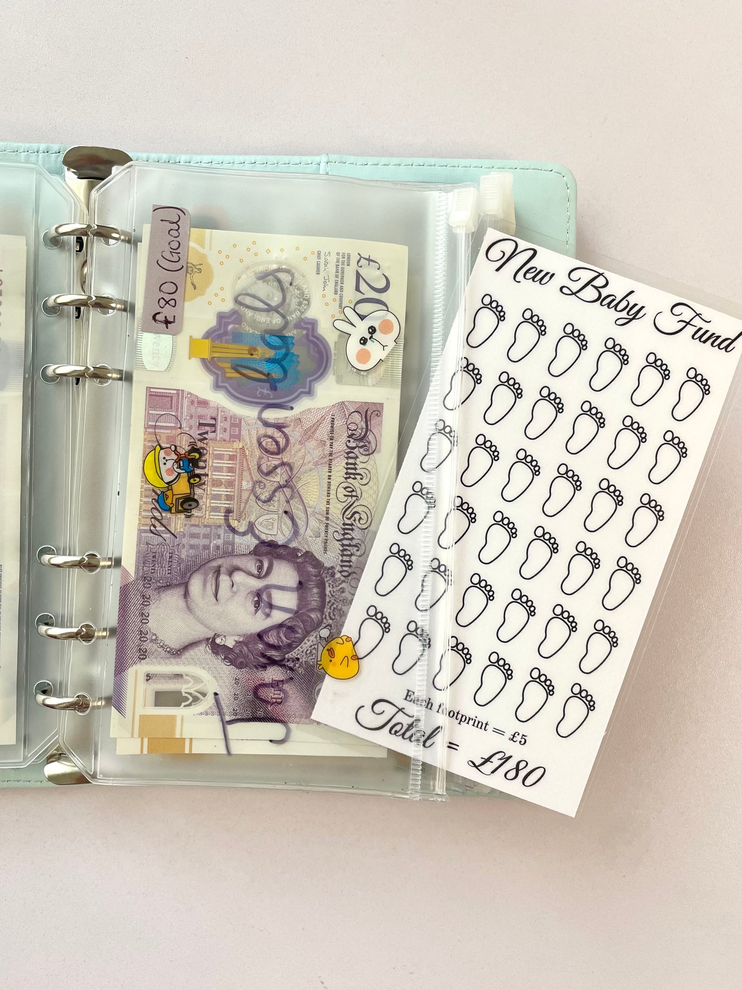 New Baby Fund - Laminated Savings Tracker