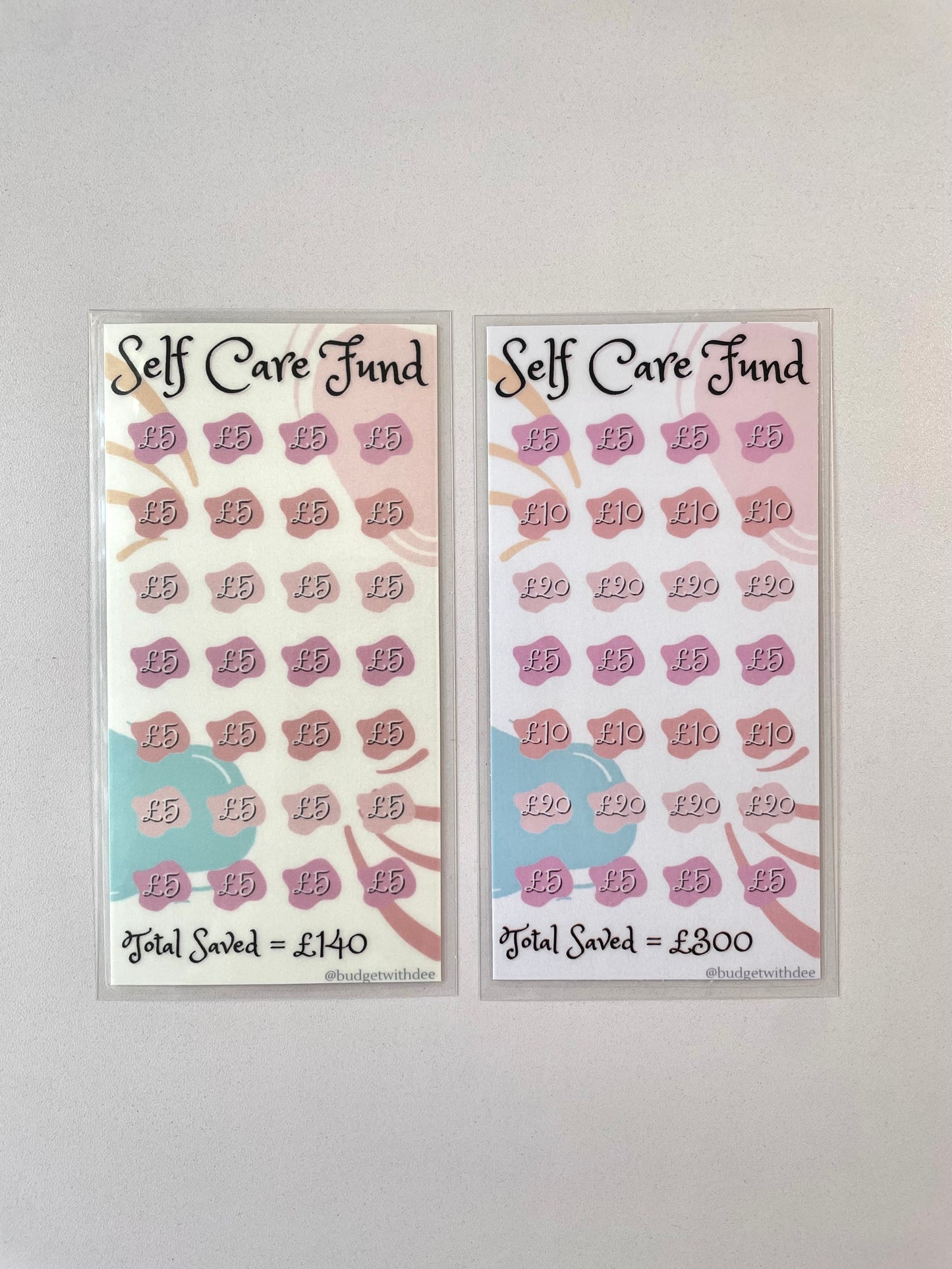 Self Care Fund - Laminated Savings Tracker