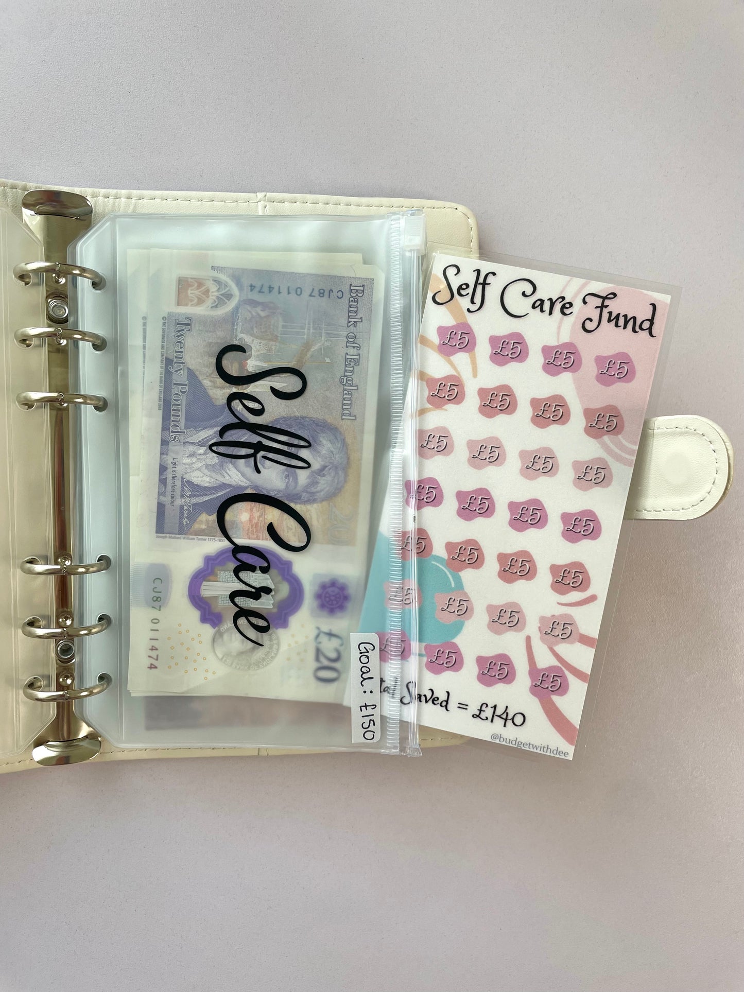 Self Care Fund - Laminated Savings Tracker