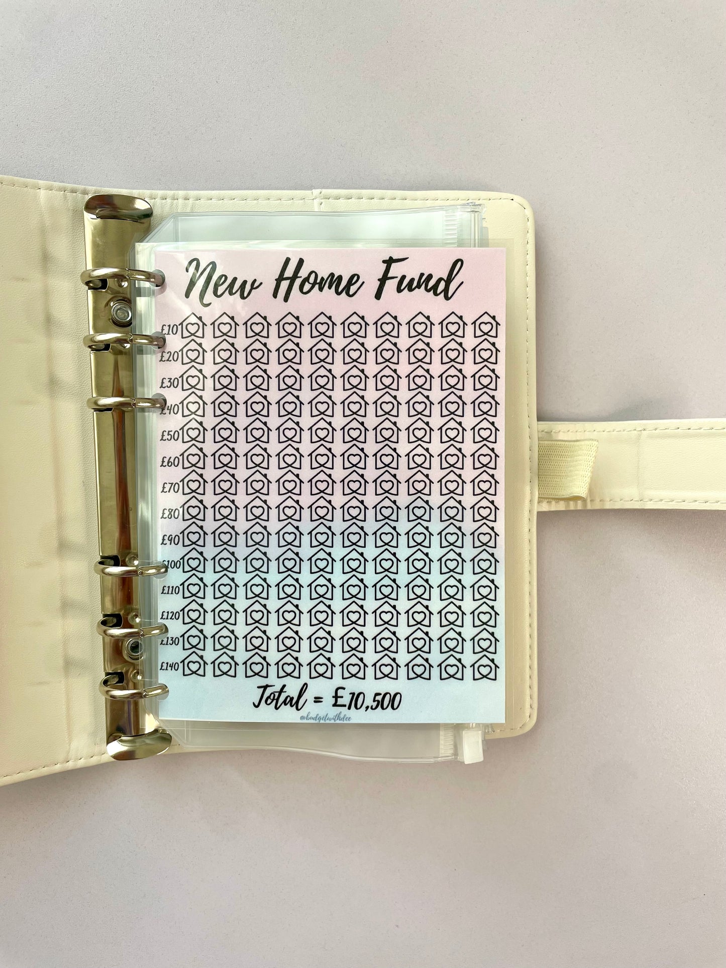 New Home Fund - Laminated Savings Tracker