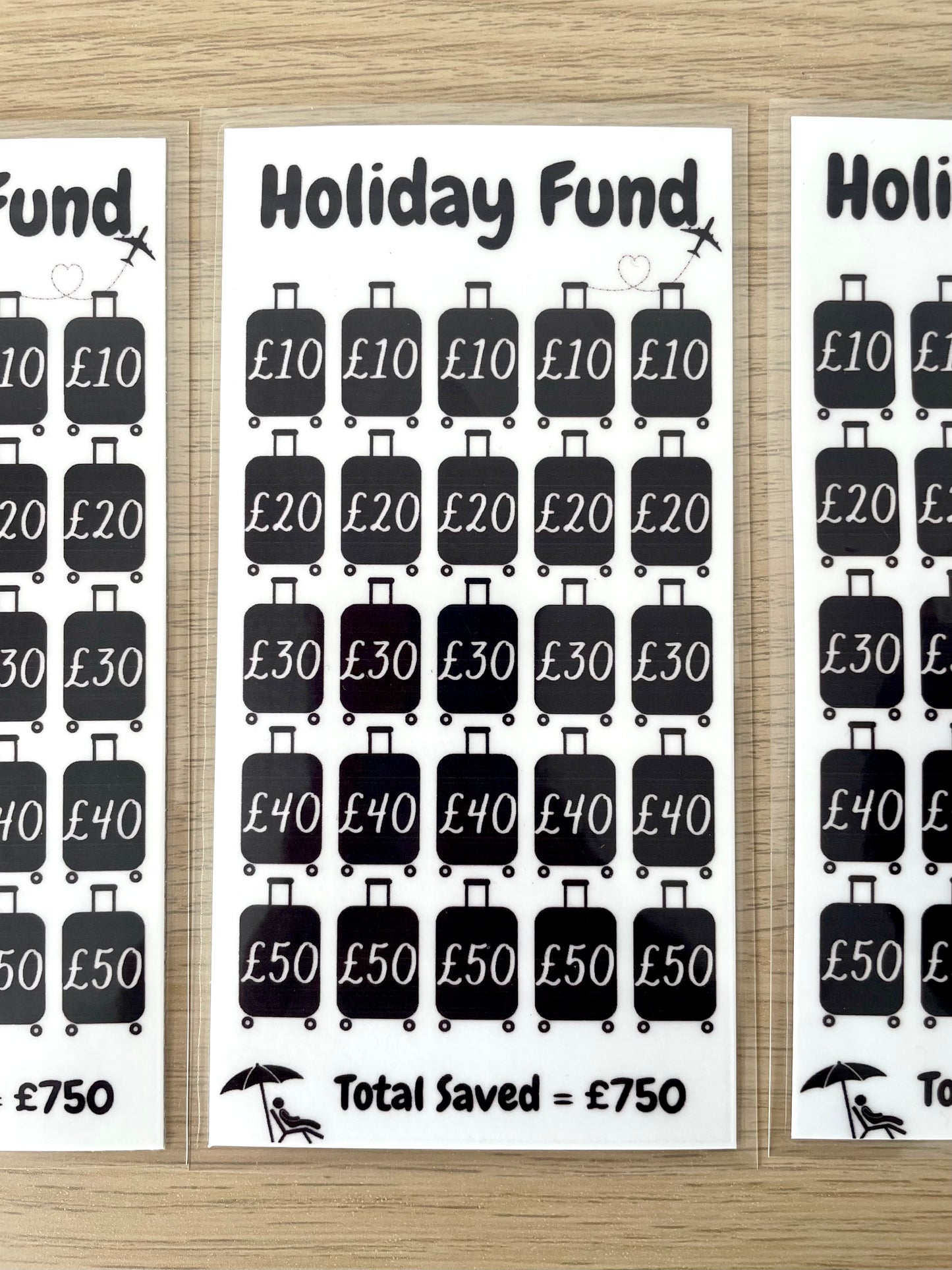 Holiday Fund Laminated Savings Challenge