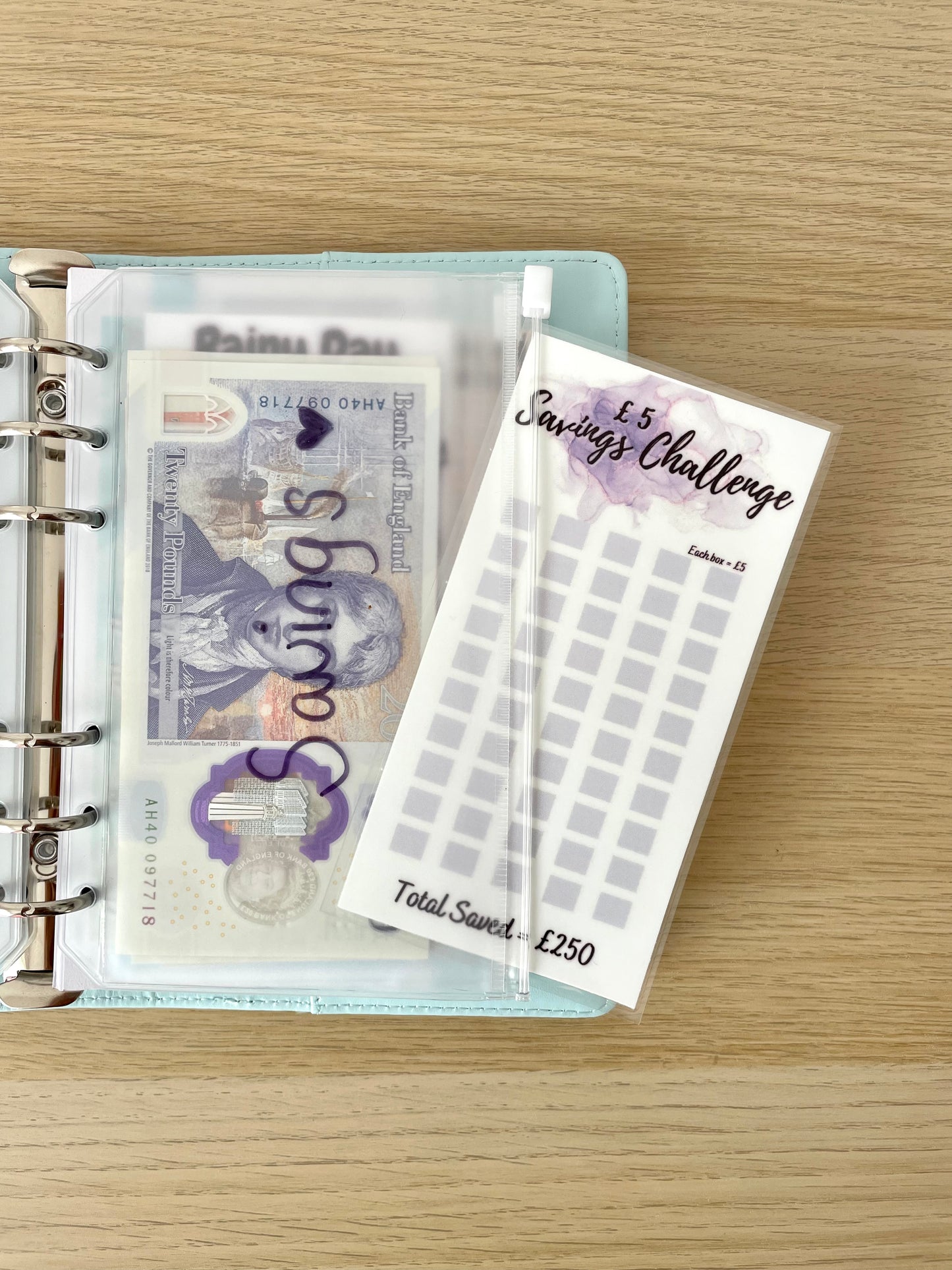 £5 Savings Challenge - Laminated Tracker