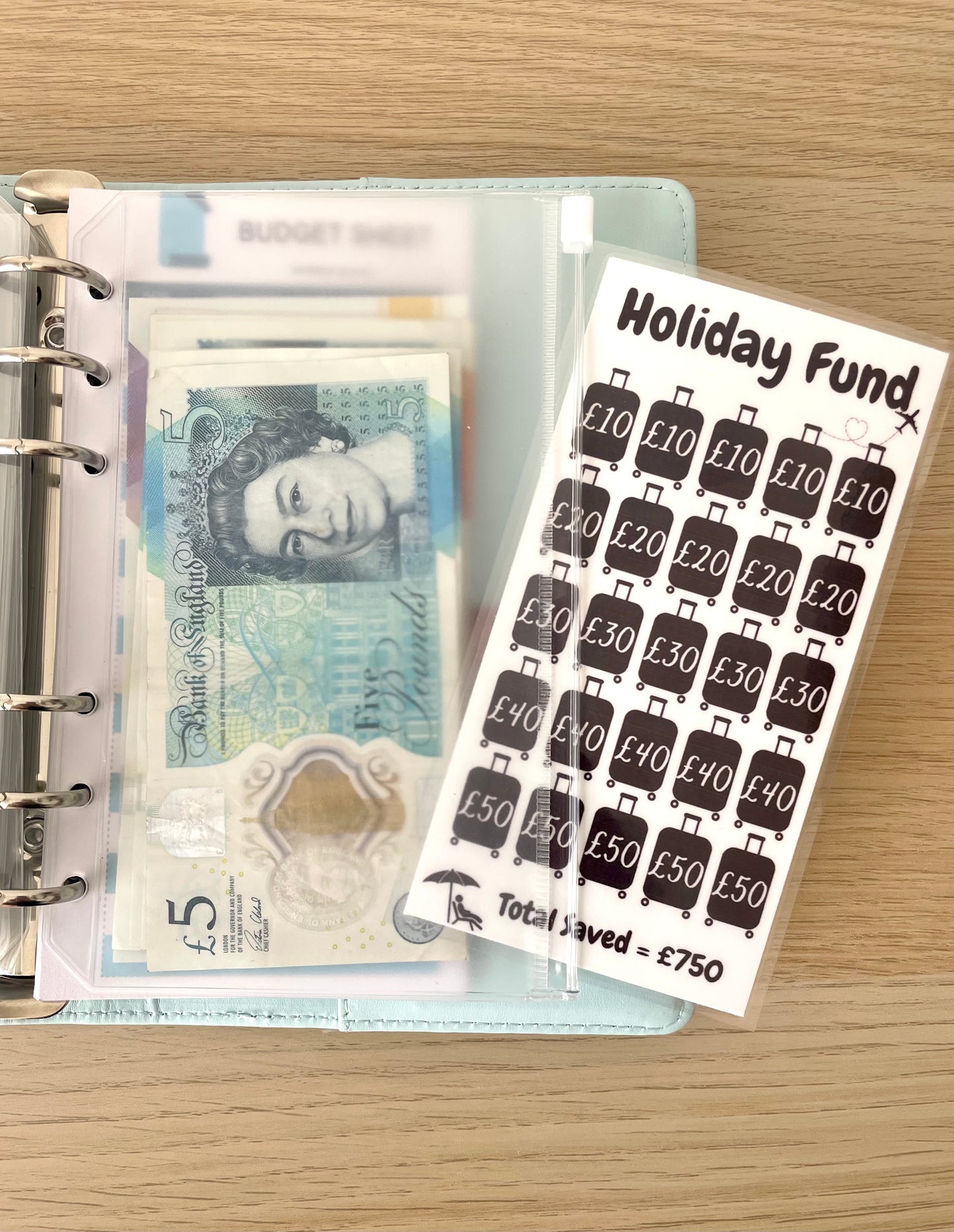 Holiday Fund Laminated Savings Challenge